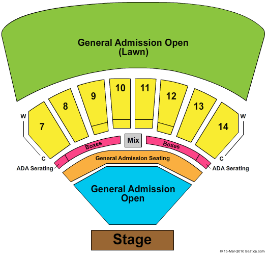 Cricket Wireless Amphitheater Seating Chart